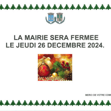 Fermeture mairie