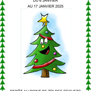 Recyclage des sapins de Noël