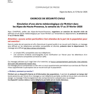 Exercice de sécurité civile